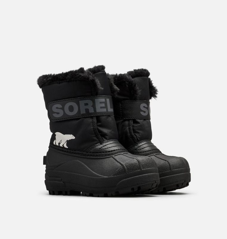 Sorel Çocuk Childrens Commander™ - Kar Botu Siyah - 589-AWQKFH